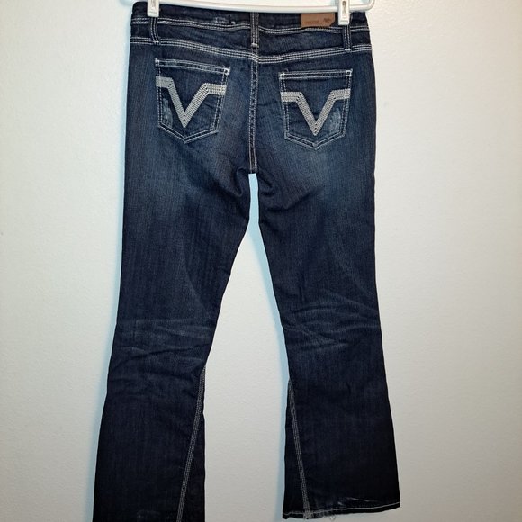 Vigoss Collection Embroidered Flare Leg Jeans size 5 - Picture 10 of 11